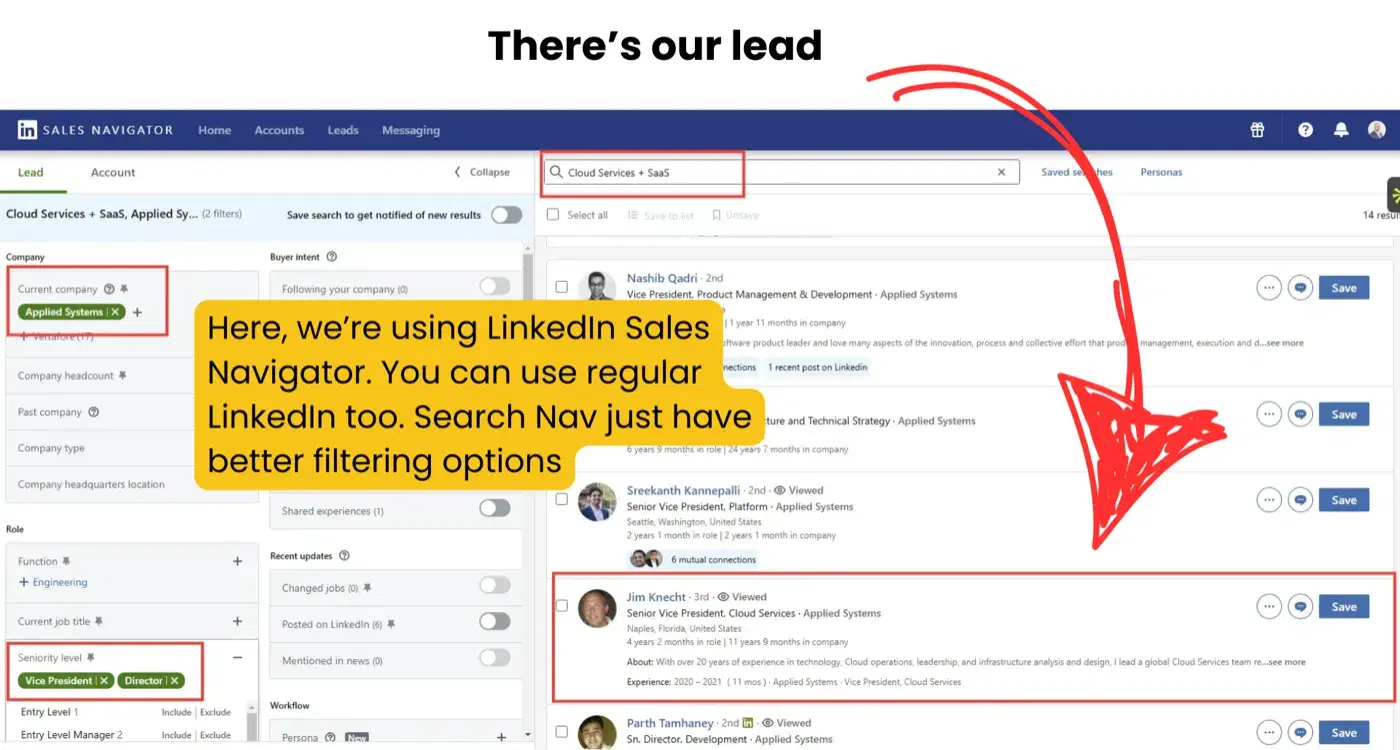 Hiring Manager Using Sales Navigator